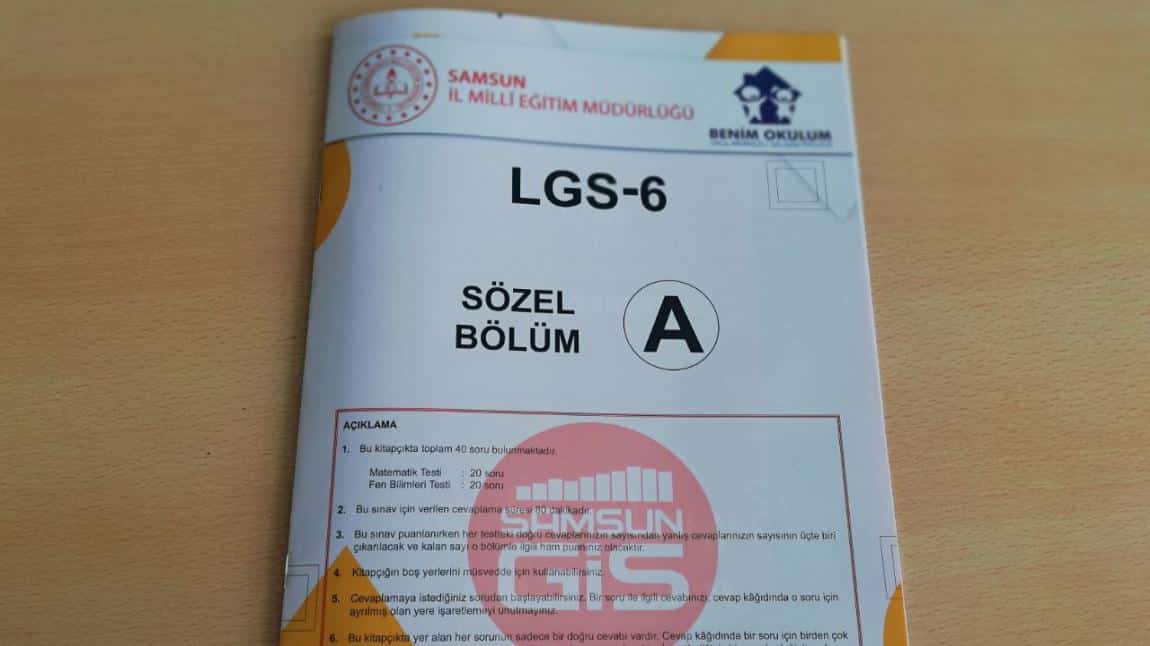 SAMGİS LGS-6 Deneme Sınavı Yapıldı